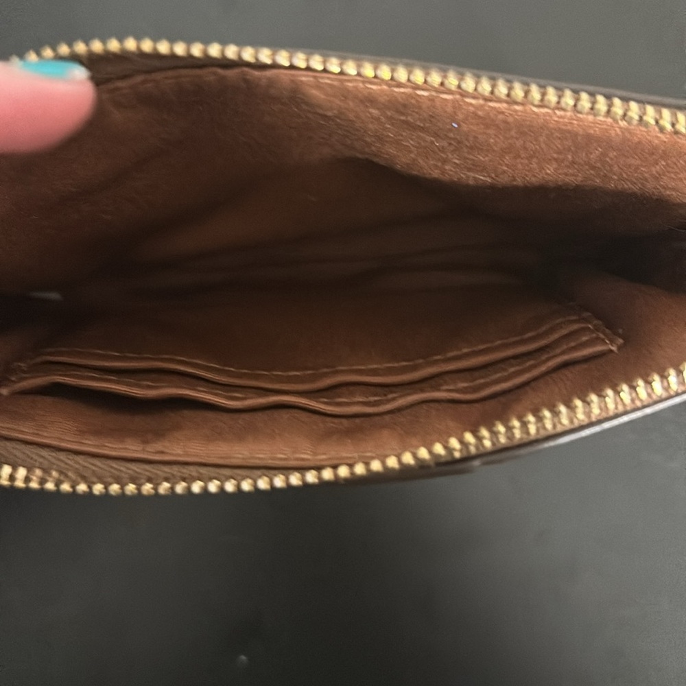 Coach Brown/Tan “C” Themed Wristlet - Picture 9 of 12